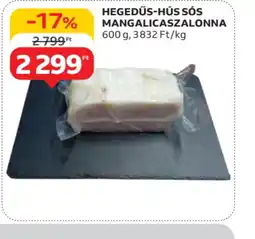 Auchan Hegedűs-Hús ss mangalicaszalonna ajánlat