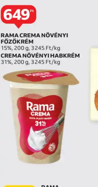 Auchan Rama Crema Növényi Főzőkrém ajánlat