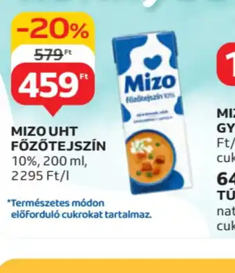 Auchan Mizo UHT Főzőtejszín ajánlat