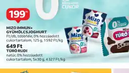 Auchan Mizo Immun+ Gyümölcsjoghurt IMMUNO Túr Rudi ajánlat