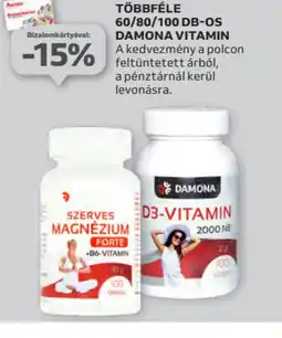 Auchan Többféle 60/80/100 db-os Damona vitamin ajánlat