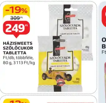 Auchan Házisweets Szőlőcukor Tabletta ajánlat