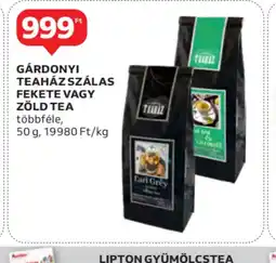 Auchan Gárdonyi Teaház Szálas Fekete vagy Zöld Tea ajánlat