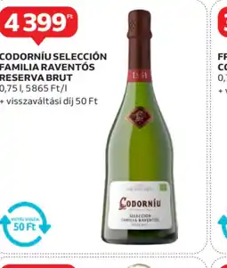 Auchan Codorníu Seleccin Familia Ravents Reserva Brut ajánlat