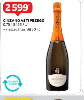 Auchan Cinzano Asti pezsgő ajánlat