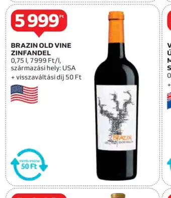 Auchan Brazin Old Vine Zinfandel ajánlat