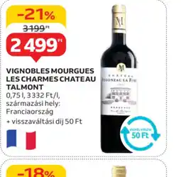 Auchan Vignobles Mourgues Les Charmes Chateau Talmont ajánlat