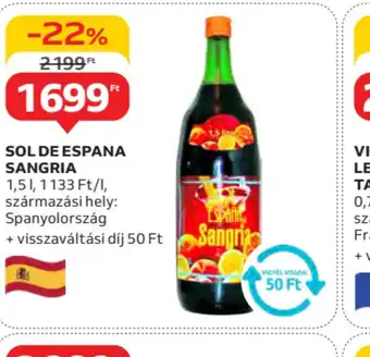 Auchan Sol de España Sangria ajánlat