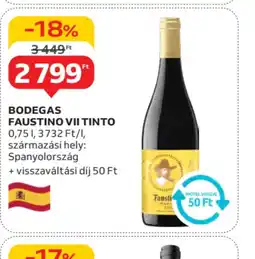 Auchan Bodegas Faustino VII Tinto ajánlat