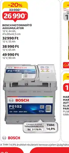 Auchan Bosch Motorindít Akkumulátor ajánlat