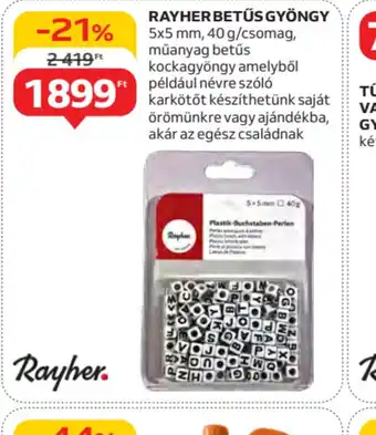 Auchan Rayher Betűs Gyöngy ajánlat