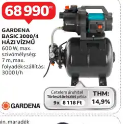 Auchan Gardena Basic 3000/4 Hazi Vízmű ajánlat