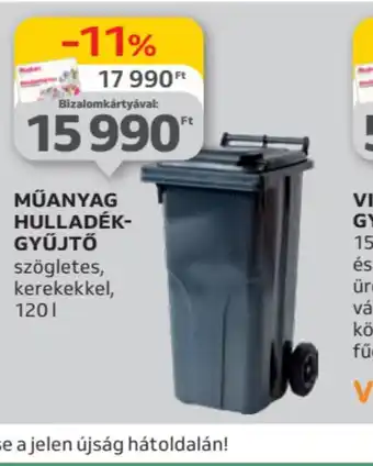 Auchan Műanyag hulladékgyűjtő ajánlat