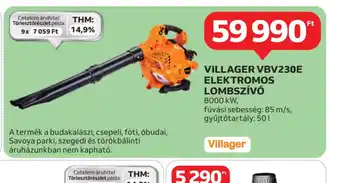 Auchan Villager VBV230E Elektromos Lombszív ajánlat