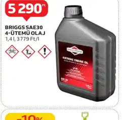 Auchan Briggs SAE30 4-ütemű olaj ajánlat