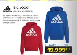 Hervis Adidas Big logo férfi kapucnis felső ajánlat