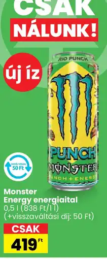 Spar Monster Energy energiaital ajánlat