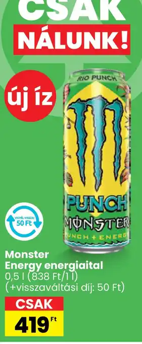 Spar Monster Energy energiaital ajánlat