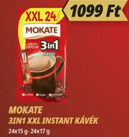 Príma Mokate 3in1 XXL instant kávék ajánlat