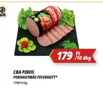 Príma Cba piros fokhagymás felvágott ajánlat