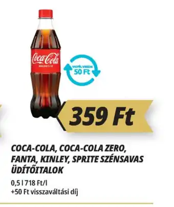 Príma Coca-cola, coca-cola zero, fanta, kinley ajánlat