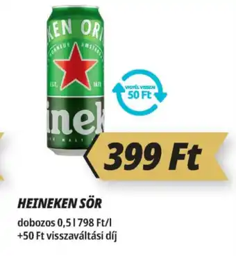 Príma Heineken sör ajánlat