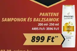 Príma Pantene samponok és balzsamok ajánlat