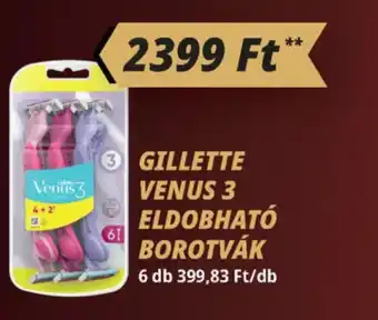 Príma Gillette venus 3 eldobható borotvák ajánlat