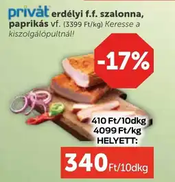 PRIVÁT Privȧt Erdélyi f.f. szalonna, ajánlat