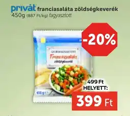 PRIVÁT Privȧt Franciasaláta zöldségkeverék ajánlat