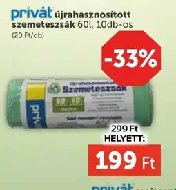 PRIVÁT Privát újrahasznosított szemeteszsák ajánlat