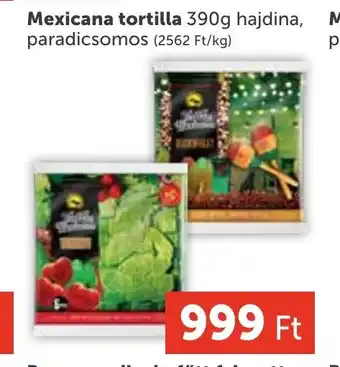 PRIVÁT Mexicana tortilla ajánlat