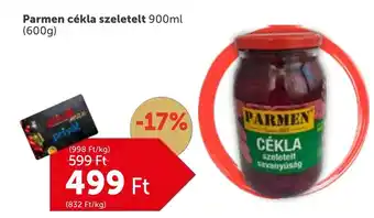 PRIVÁT Parmen cékla szeletelt ajánlat