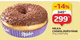 Auchan Milka Csokoládés fánk ajánlat