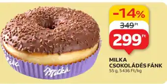 Auchan Milka Csokoládés fánk ajánlat