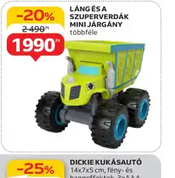 Auchan Láng és a Szuperverdák Mini Jármű ajánlat