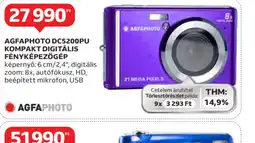 Auchan AgfaPhoto DC5200PU Kompakt Digitális Fényképezőgép ajánlat