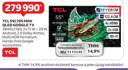 Auchan TCL 55C765 Mini QLED Google TV ajánlat