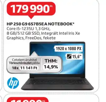 Auchan HP 250 G9 69657BSEA Notebook ajánlat