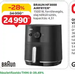 Auchan Braun HF3009 Airfryer ajánlat