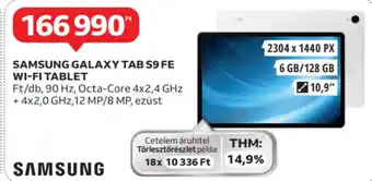 Auchan Samsung Galaxy Tab S9 FE wi-fi tablet ajánlat