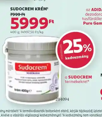 Rossmann Sudocrem krém ajánlat