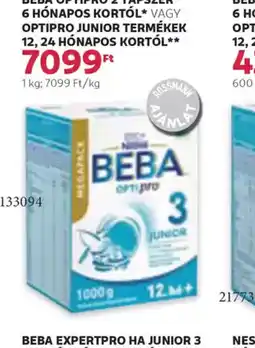 Rossmann Beba Optipro 2 tápszer 6 hnapos kortl / vagy Optipro Junior termék 12, 24 hnapos kortl ajánlat