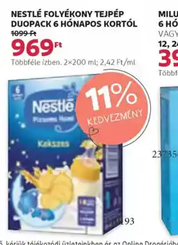 Rossmann Nestlé folyékony tejpor ajánlat