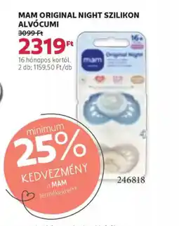 Rossmann MAM Original Night szilikon alvcumi ajánlat