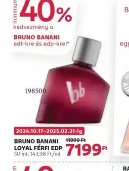 Rossmann Bruno Banani Loyal Férfi EDP ajánlat