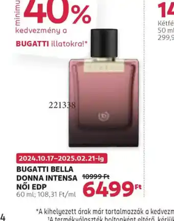 Rossmann Bugatti Bella Donna Intensa Női EDP ajánlat