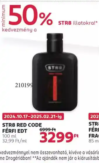 Rossmann STR8 Red Code Férfi EDT ajánlat