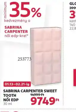 Rossmann Sabrina Carpenter Sweet Tooth EDP ajánlat