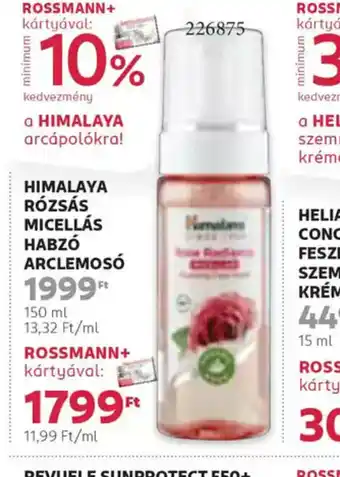 Rossmann Himalaya Rzsa Micellás Habz Arclemos ajánlat